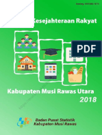 Statistik Kesejahteraan Rakyat Kabupaten Musi Rawas Utara 2018