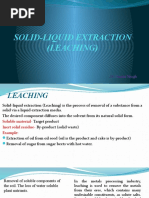 Solid-Liquid Extraction (Leaching) : Dr. Neetu Singh