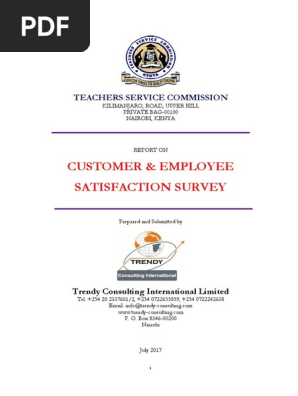 Customer Employee Satisfaction Survey
