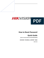 How to reset password for Hikvision devices