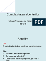 1 Complexitatea Algoritmilor