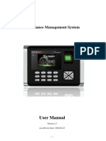 Attendance Management System Software Manual