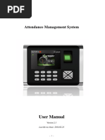 Attendance Management System Software Manual