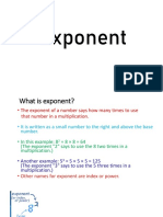 Laws of Exponent