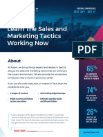 Learn The Sales and Marketing Tactics Working Now: About