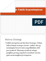 Strategi Dan Taktik Kepemimpinan