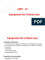 Unit - Iv Equipment For Critical Care