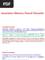 Associative Memory Neural Networks