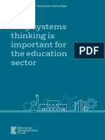 Why Systems Thinking Is Important For The Education Sector: Report by Susy Ndaruhutse, Charlotte Jones and Anna Riggall
