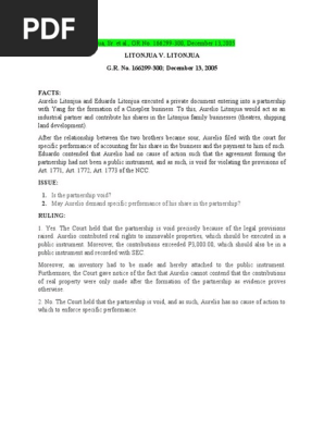 Litonjua v. Litonjua Case Summary | PDF