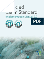 Recycled Claim Standard: Implementation Manual 2.2