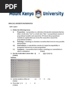 Bma1202 Discrete Mathematics Assignment