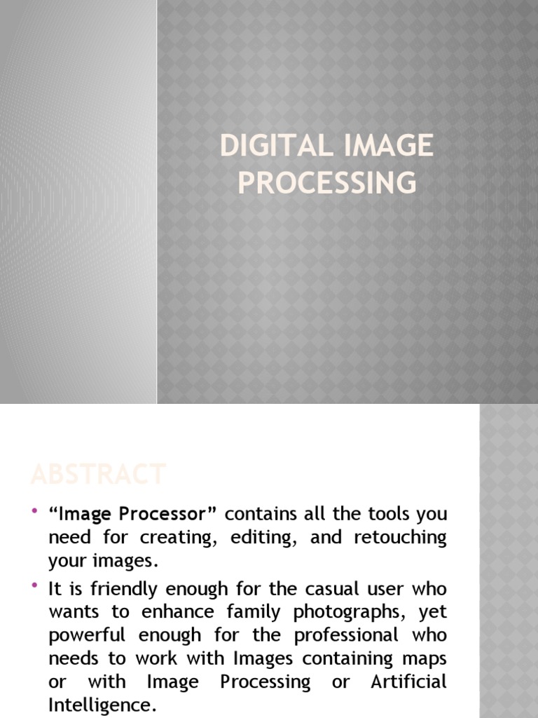 Digital Image Processing Overview | PDF | Kernel (Operating System ...