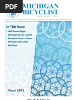 Download Michigan Bicyclist Magazine - Spring 2011 by League of Michigan Bicyclists SN51333297 doc pdf