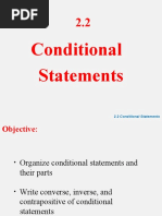 2 - 2 Conditional Statements