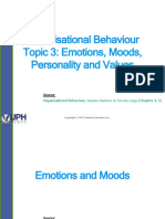 OB_Topic3_Emotions Moods Personality and Values