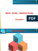 Work Study - Method Study: Examples