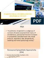 Paroxysmal Symphathetic Hypereactivity