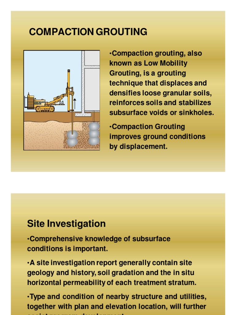 Git Grouting | PDF | Soil | Geotechnical Engineering