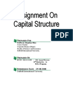 Assignment On Capital Structure