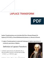 Laaplace Transform Definitions