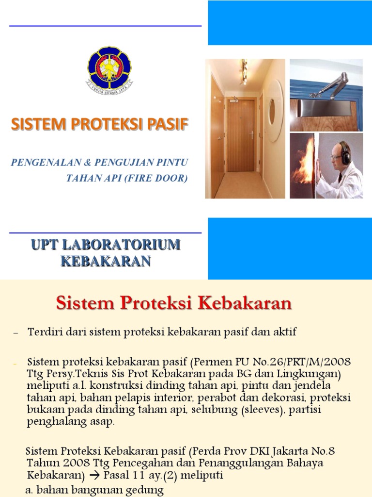 Pintu Tahan Api dalam Sistem Proteksi Kebakaran | PDF