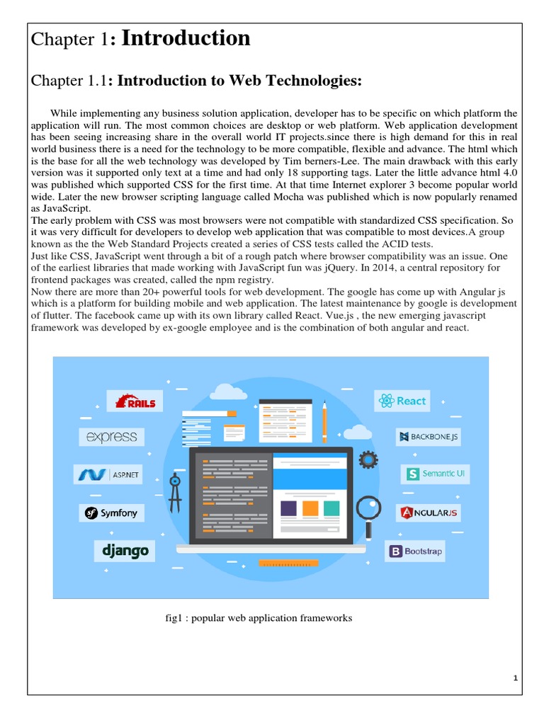 Chapter 1.1: Introduction To Web Technologies | PDF | Angular Js | Web ...