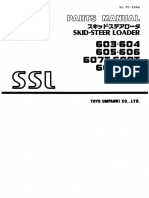 603,604,605,606,607T, 608T, 607,608 Skid-Steer Loader Parts Manual