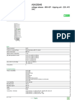 Product Datasheet: Voltage Release - iMX+OF - Tripping Unit - 220..415 VAC