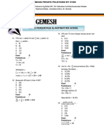 Kunci Kuis Gemesh Persentase & Aritmatika Sosial