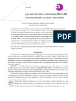 The Role of Language and Education in Eradicating HIV/AIDS in Africa: Evidence From Parents, Teachers, and Students