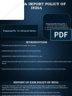 Export Import Policy of India (Group No.1)