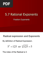 5.7 Rational Exponents Powerpoint