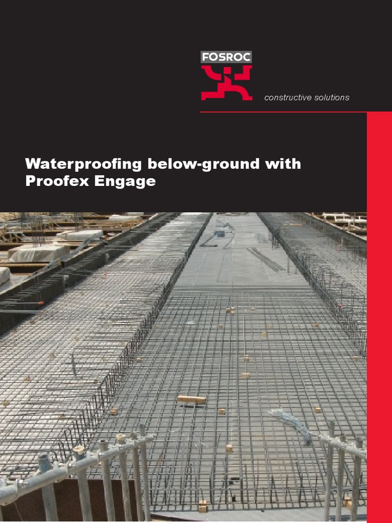Waterproofing Below-Ground With Proofex Engage: Constructive Solutions ...