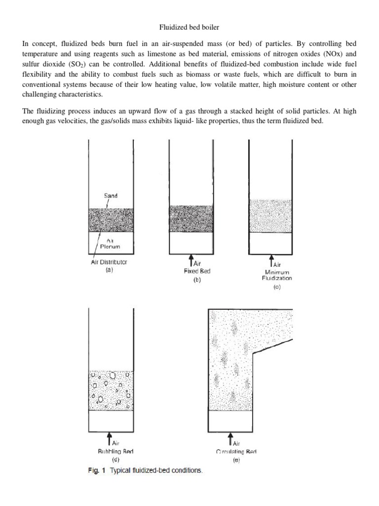 Fluidized Bed Boiler | PDF | Fluidization | Furnace