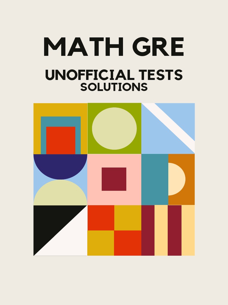 Math GRE Solutions Overview | PDF | Space | Functions And Mappings