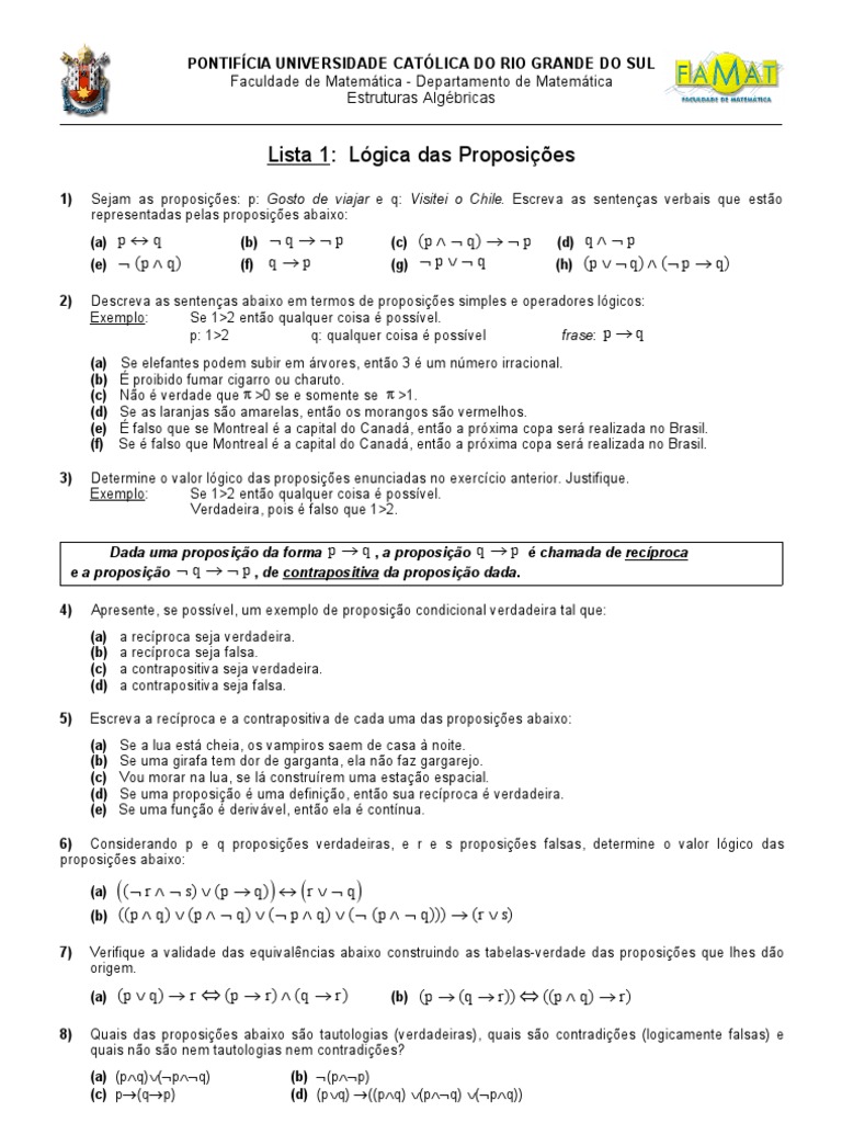 L1 052 Proposicao Contradicao