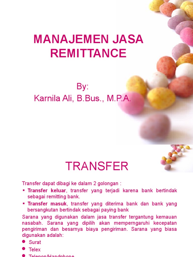 Proses Transfer Uang dalam Jasa Bank | PDF