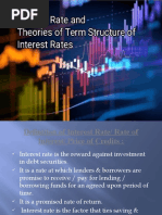 Interest Rate and Theories of Term Structure