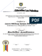 Diploma Laura Melissa Santos
