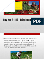 Ley 31110 régimen laboral agrario