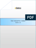 Salary: User Manual For E-Salary