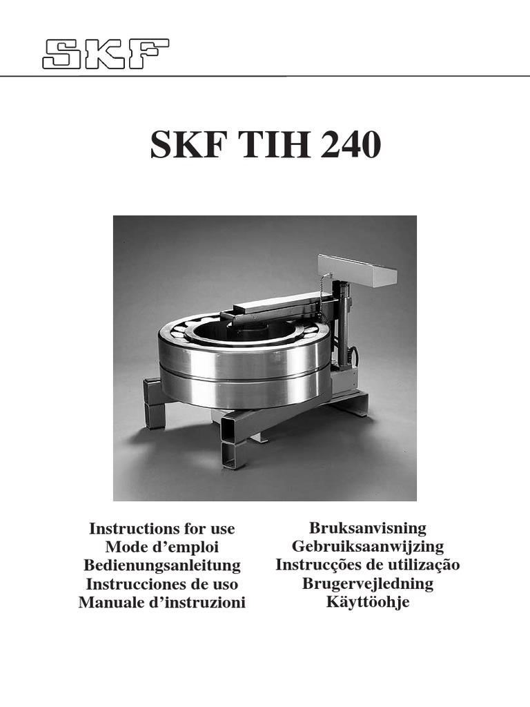 SKF TIH 240 Heater Instruction Manual | Download Free PDF | Transformer