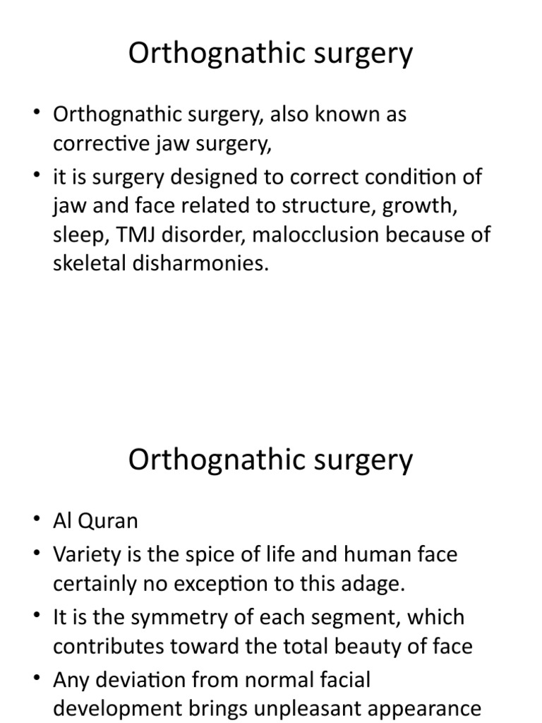 Orthognathic Surgery PDF