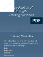 Periodization of Strength: Training Variables