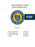 Makalah Variabel Sampling Untuk Pengujian Subtantif