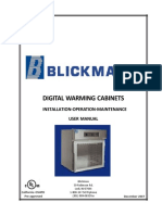 Blickman Warming Cabinet - Maintenance Manual