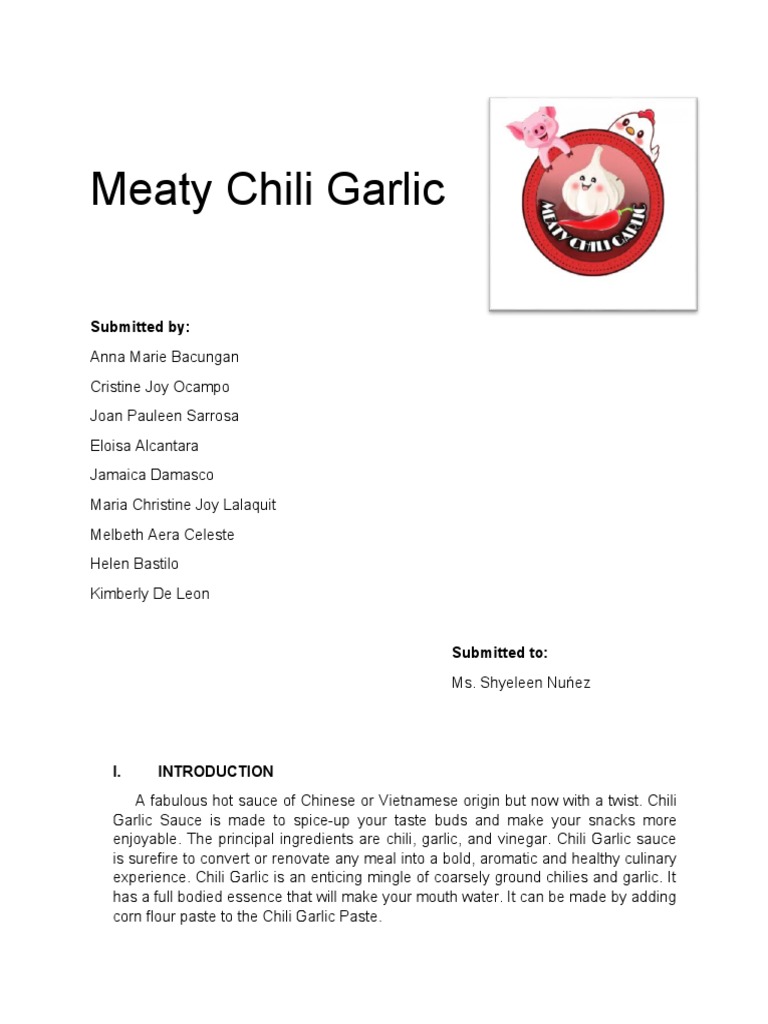 Meaty Chili Garlic Introducing a Versatile Flavored Chili Garlic Sauce