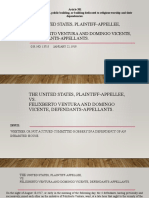 The United States, Plaintiff-Appellee, VS. Felixberto Ventura and Domingo Vicente, Defendants-Appellants