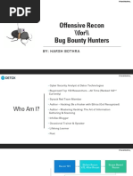 Offensive Recon //for// Bug Bounty Hunters: By: Harsh Bothra